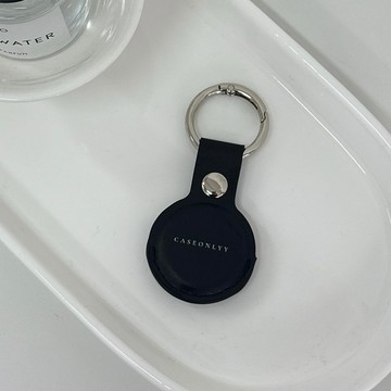 單面鏤空皮革Airtag 保護套