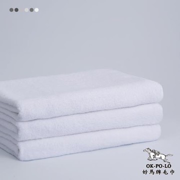 【OKPOLO】台灣製造飯店用浴巾2入組(高級飯店專用)