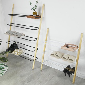 ins網紅北歐鞋架新款2021爆款簡易門口省空間創意鐵藝實木靠墻窄【摩可美家】