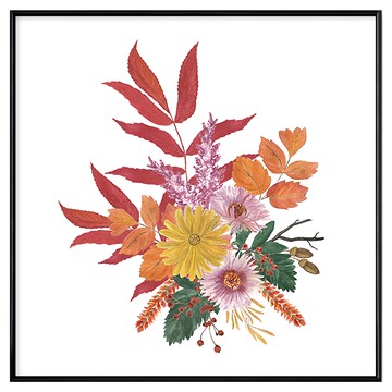 BOLUO GALLERY 菠蘿選畫所 秋日雛菊II APFP6609B  60 x 60cm  黑色
