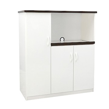 Boden-3.2尺三門一拉盤防水塑鋼電器櫃/收納餐櫃(兩色可選)-97x43x112cm