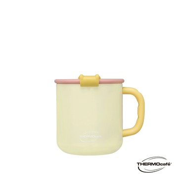 【THERMOcafe' 凱菲】不銹鋼陶瓷塗層保溫杯_TCCM系列_400ml_奶油黃