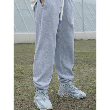 潮物Woo SSUR聯名Chrisuno 天空系列英文字母運動休閑衛褲男女潮