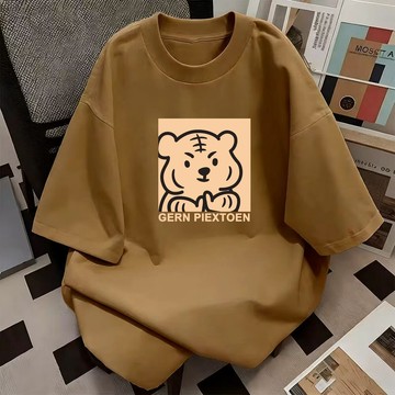 【免運！】100%純棉 T-shirt t恤 圓領 寬鬆短袖 大尺碼衣服 復古 日系男裝 短袖t恤 印花T恤 IWPP