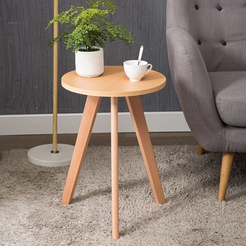 北歐茶幾小戶型 現代茶幾桌 實木邊幾角幾 茶桌簡約洽談小圓桌