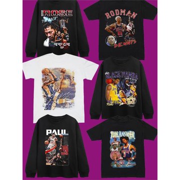 美式短袖科比羅斯庫里羅德曼詹姆斯杜蘭特艾佛森潮牌寬松小眾純棉