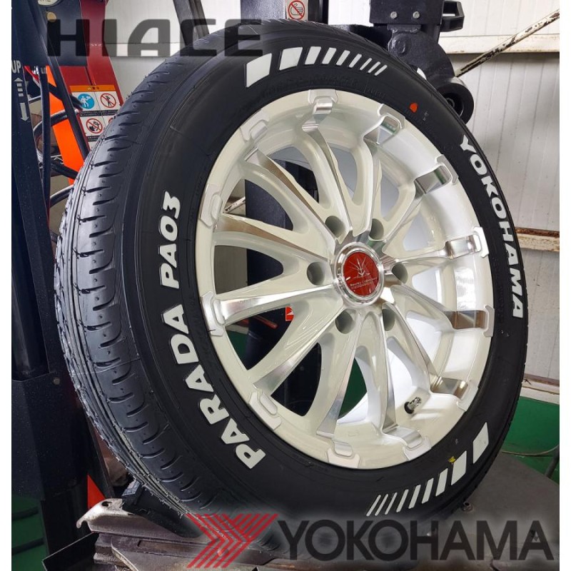 ヨコハマタイヤ 車検対応 200系ハイエース ヨコハマ パラダ PA03 215/60R17 新品タイヤホイールセット 17インチ BD12