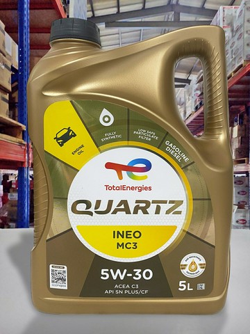 【4%點數】『油工廠』法國 TOTAL QUARTZ INEO MC3 5W-30 C3 SN 5w30 汽/柴油 長效機油 5L【樂天APP下單限定】