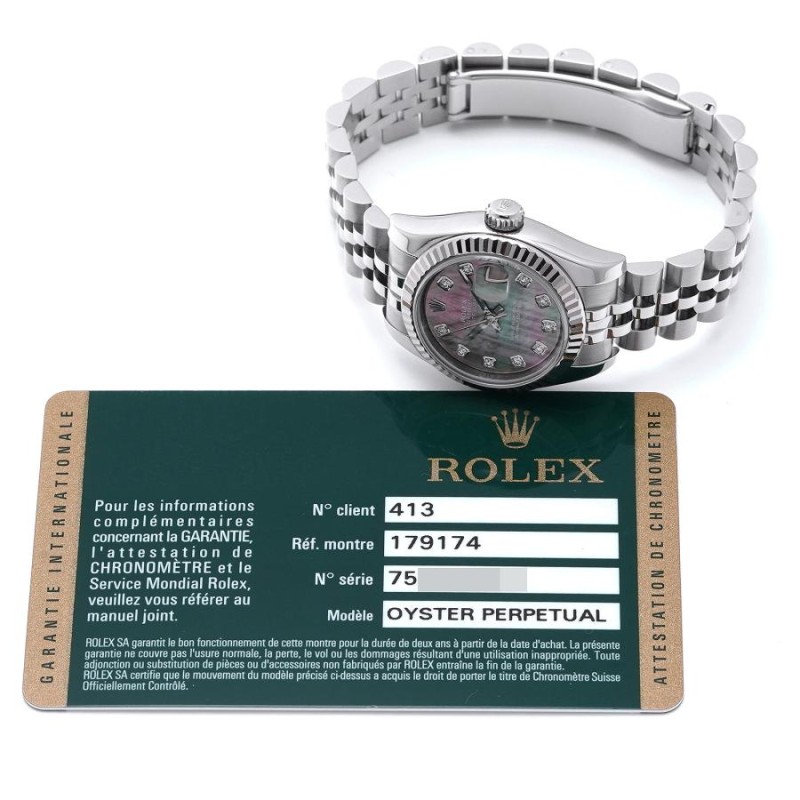 中古 ロレックス ROLEX レディ デイトジャスト 26 179174NG ランダム ...