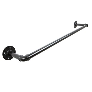 固定式晾衣桿 陽台晾衣桿固定式晾衣架單桿側裝室內外飄窗簡易掛衣桿服裝店掛衣【MJ4671】