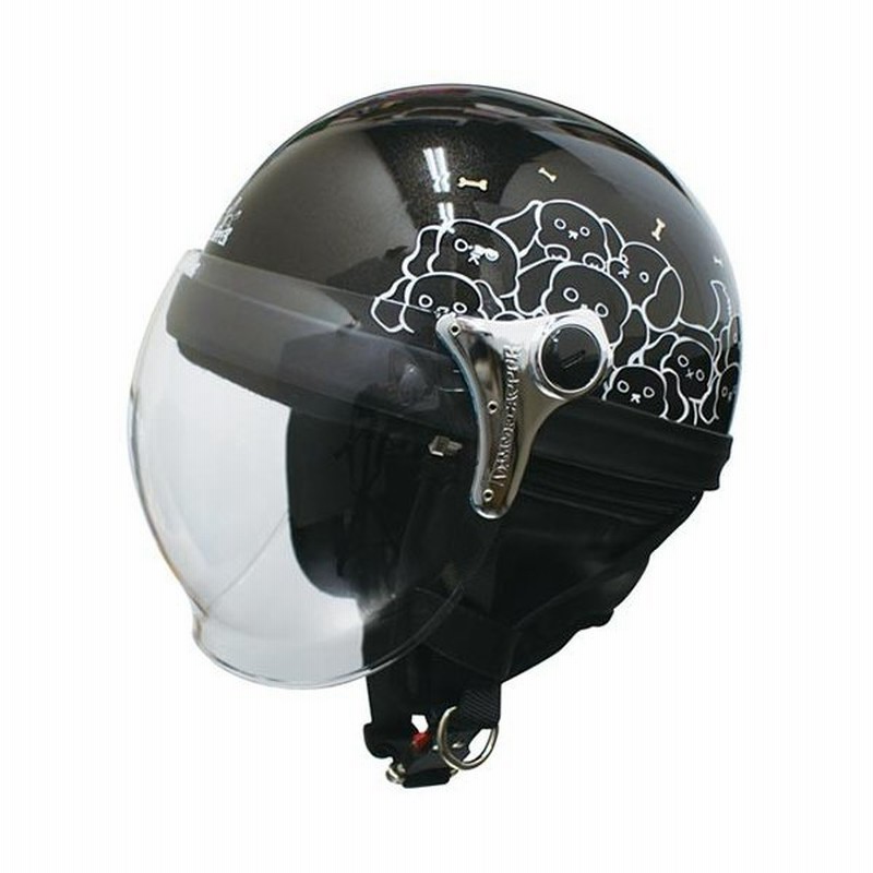 ダムトラックス Dammtrax ヘルメット カリーナハーフ レディースサイズ 57cm 58cm Black Dog Ch バイク用品 ストリートヘルメット 女性向け 通販 Lineポイント最大0 5 Get Lineショッピング