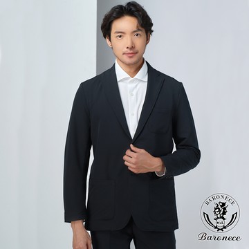 【BARONECE】彈性輕量修身西裝外套_黑(8241JK-15)