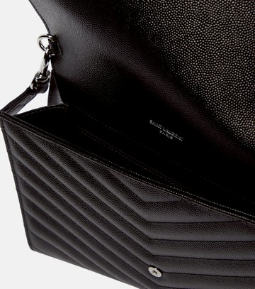 Saint Laurent Cassandre leather clutch