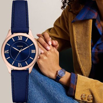 FOSSIL Gilmore 簡約羅馬大三針女錶 新春開運 送禮首選-28mm ES5424