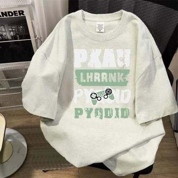 品牌外貿撤回尾貨清倉撿漏~潮牌 夏季短袖T恤男女士純棉半袖寬松