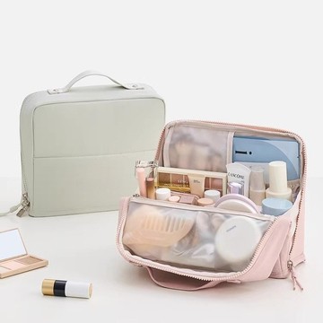 特價💡立式化妝包女大容量便攜旅行洗漱包 外出化妝刷包高顔值防水手提包 防水收納包 收納袋 化妝包大容量 洗漱包 ZCHA