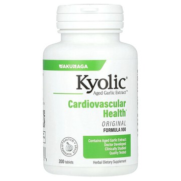 Kyolic, 陳蒜提取物，心血管，原初配方 100，200 片（每片 300 毫克）