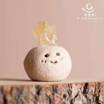 【綵金殿】黃水晶招財礦石迷你擺件 吸引財富 提升自信 積極 茶桌擺件