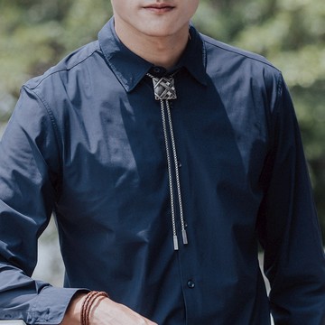 【MF select】織樂幾何系列 保羅領帶 Bolo Tie 美式領帶 皮繩項鍊 皮繩領帶