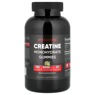 Vitamatic, 一水肌酸軟糖，檸檬味，150 粒軟糖（每粒軟糖 1,000 毫克）