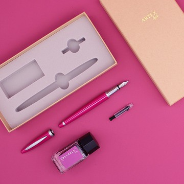 第一代開心鋼筆墨水禮盒組-買筆送墨-碧昂絲*新包裝