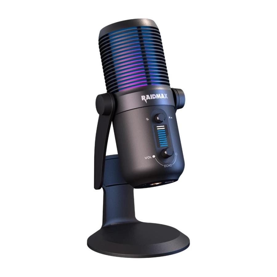 Raidmax SoundOn X USB Microphone for PC, Mac, Gaming, Recording, Streaming,