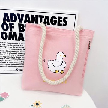 帆布包女2025新款大容量單肩包學生拎書手提布袋子通勤上班媽咪包