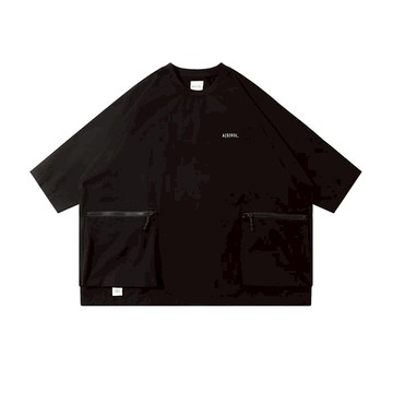 A[S]USL ZIPPER POCKET PERFORMANCE TEE / ASUSL 日系 尼龍 防潑水 工裝T恤