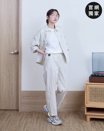 ➤織標彈性鬆緊長褲(兩色)