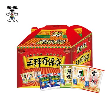 【旺旺】慶讚中元五拜有保庇(綜合零嘴餅乾) 491g