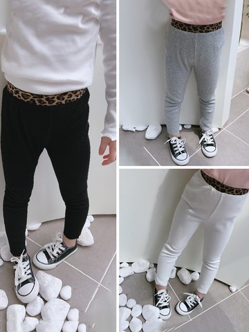 童裝春秋季新款 女童打底褲 中小童舒適百搭兒童修身褲小腳褲1入