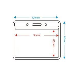 TA-014平口直式證件套(100入/包)