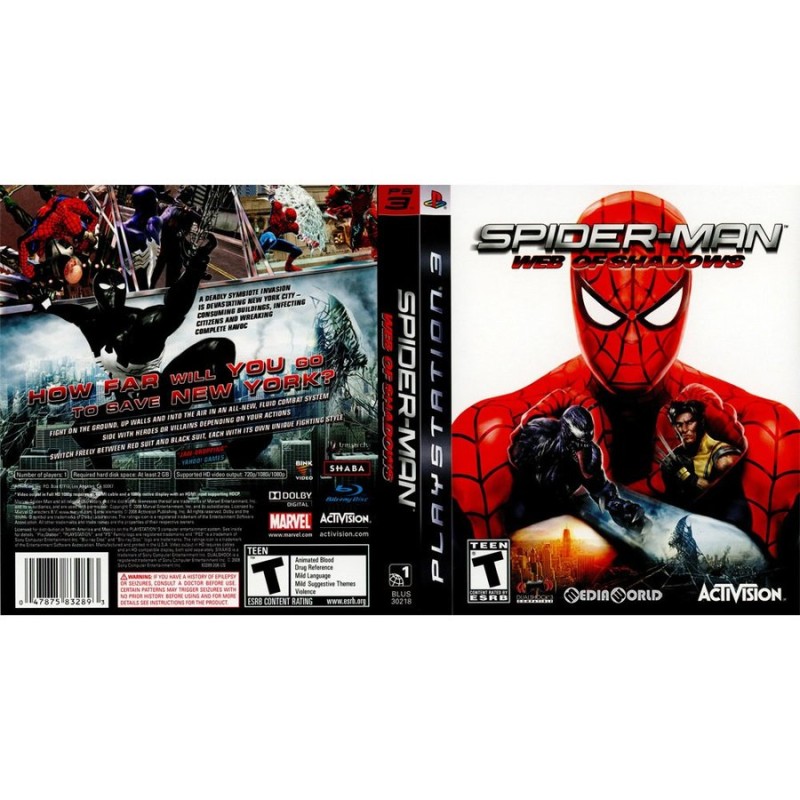 話題の人気 Spider-Man PS3 Shattered Spider-man web of 品質が