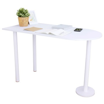 【頂堅】蛋頭形餐桌/洽談桌/吧台桌-深60x寬120x高75公分-二色深胡桃木色