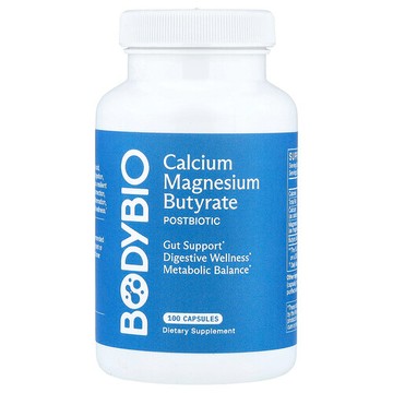 BodyBio, 丁酸鈣鎂，100 粒膠囊