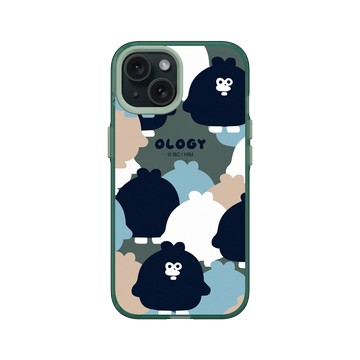 iPhone 15 Clear 憂墨綠 - 奧樂雞 Ology - 迷彩雞