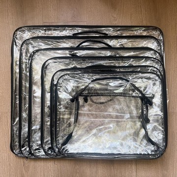 🔥臺灣出🔥透明防塵防水加厚收納袋外出耐用大容量新款手提旅行收納袋棉被袋