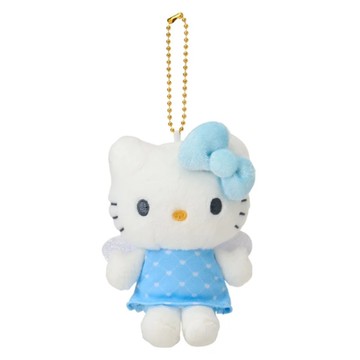 【震撼精品百貨】Hello Kitty 凱蒂貓~日本三麗鷗sanrio KITTY絨毛玩偶吊飾-藍衣天使變裝50週年*19896