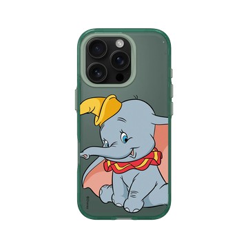 iPhone 16 Pro Clear 憂墨綠 - 迪士尼-經典系列 Disney Classics - 小飛象 Dumbo - Cute