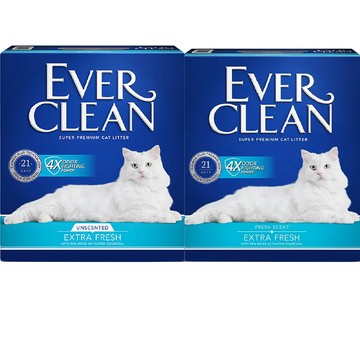 礦砂 【Ever Clean 藍鑽 】 藍鑽 4倍淨味貓砂 8.5kg -( 無香/微香 /長效淨味21天)