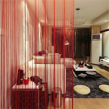 PS Mall【J1429】 扁銀線簾銀絲門簾掛簾