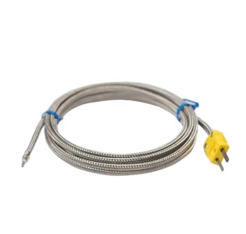 TECPEL 泰菱 熱電偶高溫玻纖線披覆INCO溫度測線 K-TYPE TPK-01H-1M -50℃ ~ 1200℃"