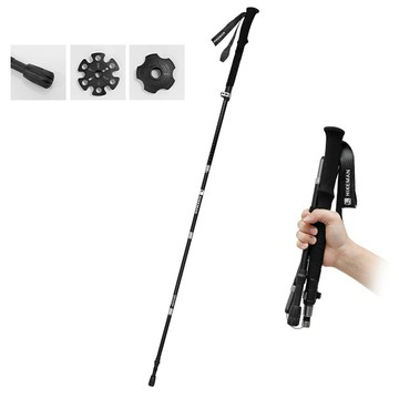 Winn戶外輕便鋁合金登山杖多功能伸縮手杖登山徒步登山杖老人拐杖