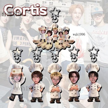 CORTIS周邊商品✨cortis周邊廚神掛件可愛高顏值亞克力星星鑰匙扣包包揹包掛飾禮物✨31