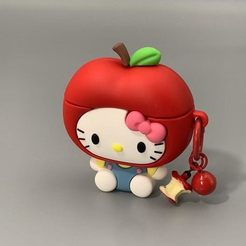紅蘋果Kitty身體防塵塞適用AirPods Pro3/2代蘋果airpods4耳機殼