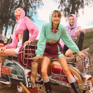 Aprilpoolday / 防潑水連帽輕薄風衣外套 CHARLOTTE NYLON JACKET