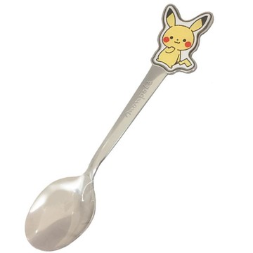 真愛日本 寶可夢 皮卡丘 神奇寶貝 日本製 不鏽鋼湯匙 S 甜點匙 湯匙 點心匙 餐具