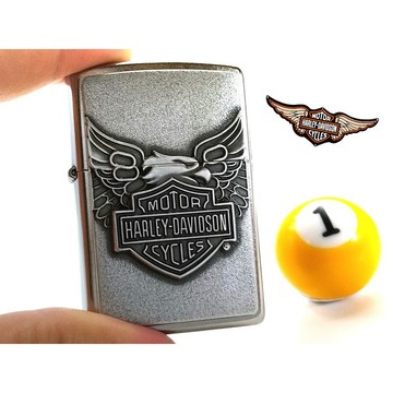 正品附發票 美國ZIPPO打火機 哈雷系列-老鷹 (鍍鉻刷舊機身-型號20230) ✦球球玉米斗✦