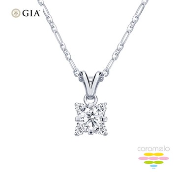 彩糖鑽工坊 GIA鑽石 30分 F/VS2 14K 鑽石項鍊 天然鑽石 (3EX+八心八箭+頂級北極光車工)