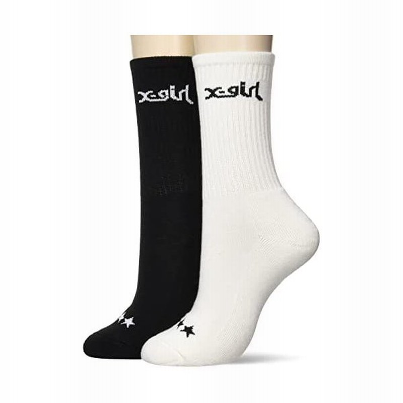 エックスガール 靴下 Logo 2p Middle Socks X Girl ホワイト Free Size 通販 Lineポイント最大0 5 Get Lineショッピング